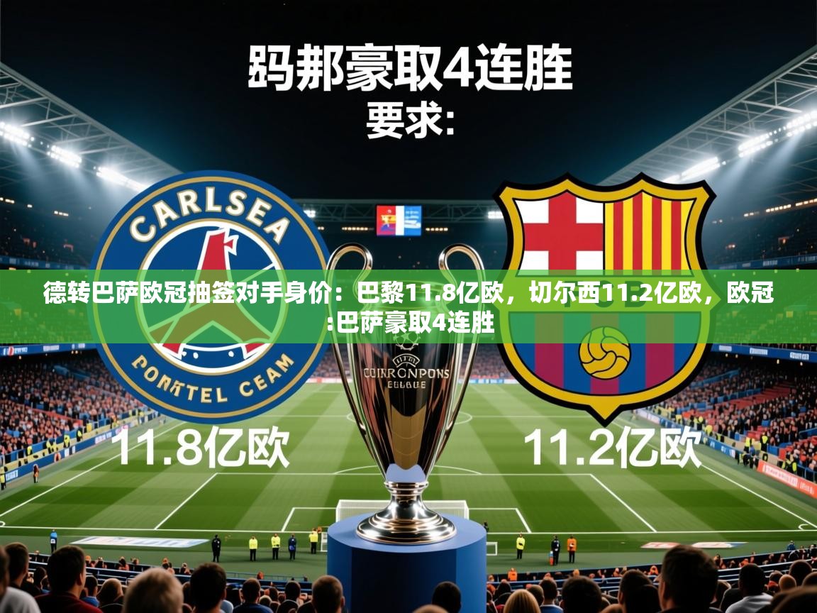 2025开云体育入口德转巴萨欧冠抽签对手身价：巴黎11.8亿欧，切尔西11.2亿欧，欧冠:巴萨豪取4连胜  第2张