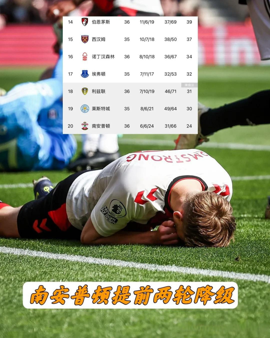 南安普顿险胜对手，保级前景略有改善